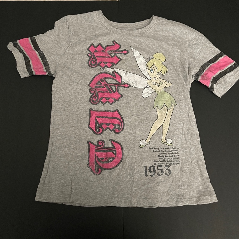 ✨ Y2K Tinkerbell Tee | Pink, Black & Gray | XXL Juniors ✨